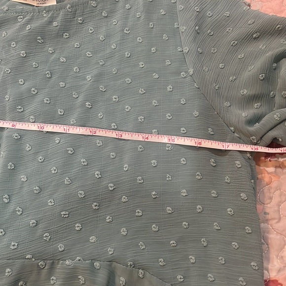 NWT Teal swiss dot swing top - Picture 6 of 7